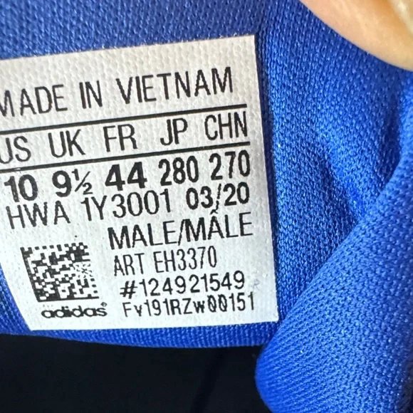 Adidas Men's Blue Athletic Shoes - Picture 6 of 7